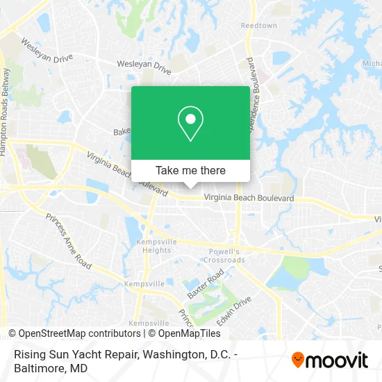 Rising Sun Yacht Repair map
