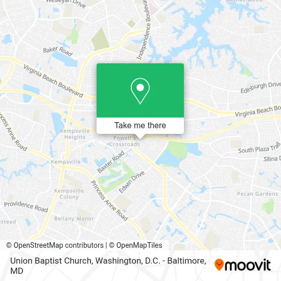 Union Baptist Church map