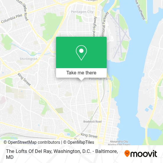 The Lofts Of Del Ray map