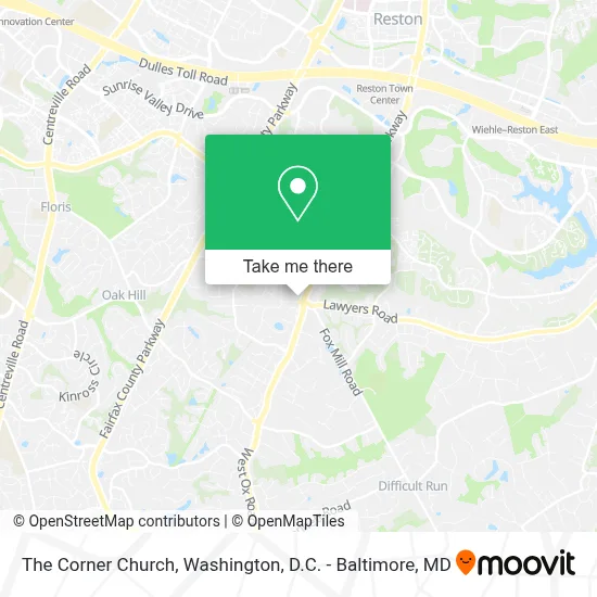 The Corner Church map
