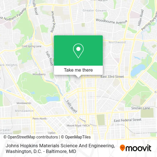 Johns Hopkins Materials Science And Engineering map