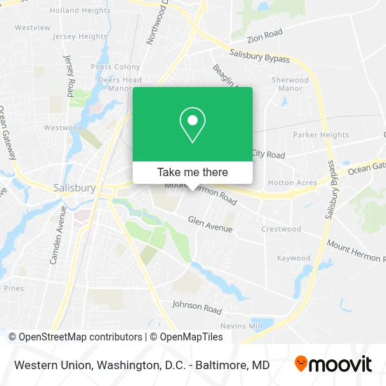 Western Union map