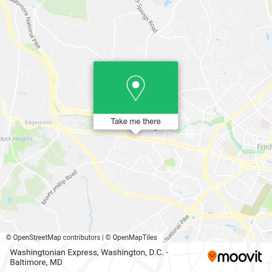 Washingtonian Express map