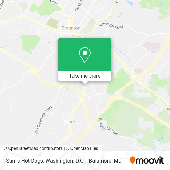 Sam's Hot Dogs map