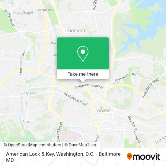 American Lock & Key map