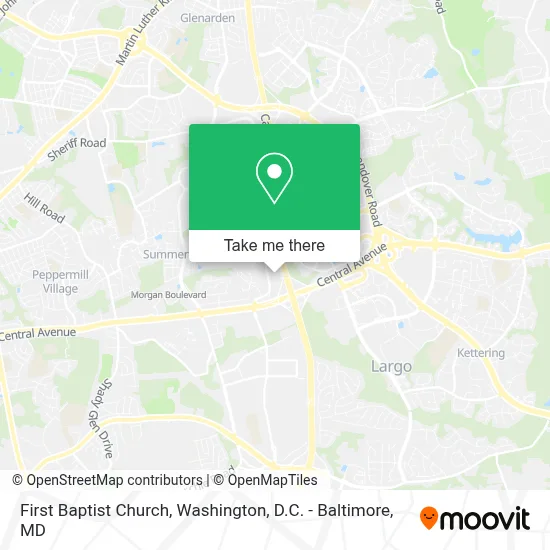 First Baptist Church map