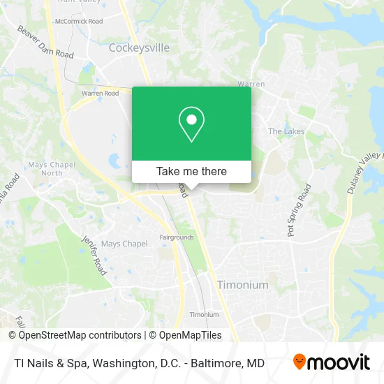 Tl Nails & Spa map
