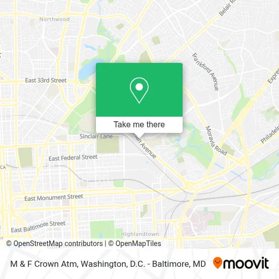 M & F Crown Atm map