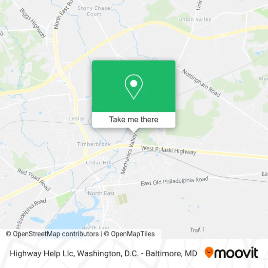 Highway Help Llc map