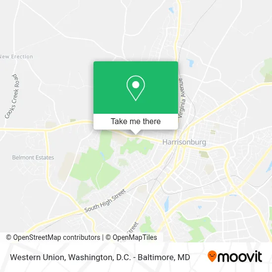 Western Union map