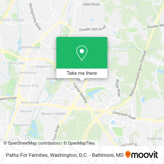 Paths For Families map
