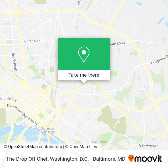 The Drop Off Chef map
