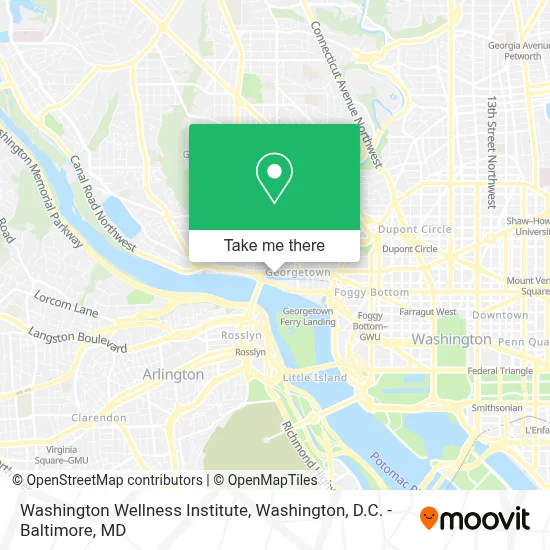 Washington Wellness Institute map