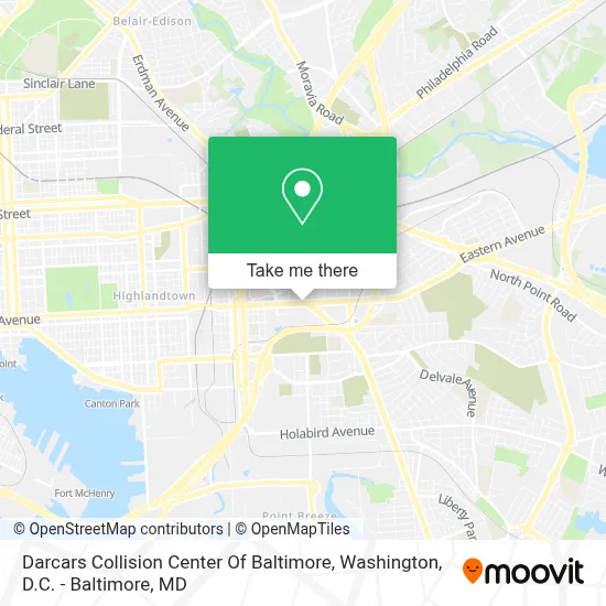 Darcars Collision Center Of Baltimore map