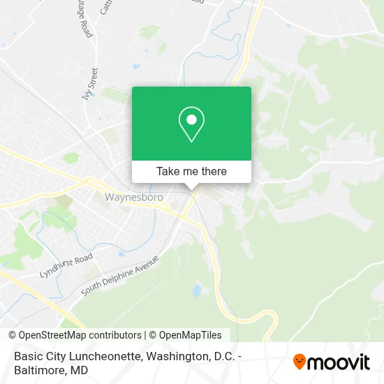 Basic City Luncheonette map