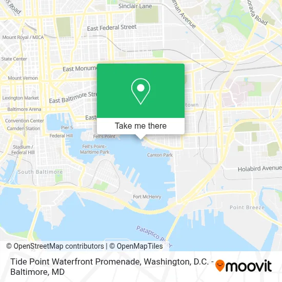 Tide Point Waterfront Promenade map
