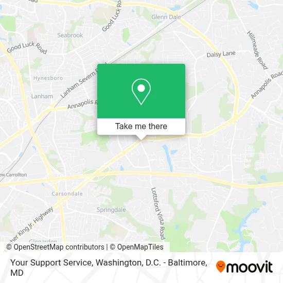 Your Support Service map