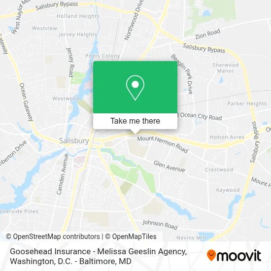 Goosehead Insurance - Melissa Geeslin Agency map