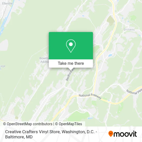 Creative Crafters Vinyl Store map