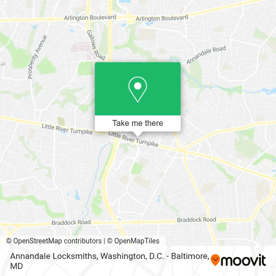 Annandale Locksmiths map