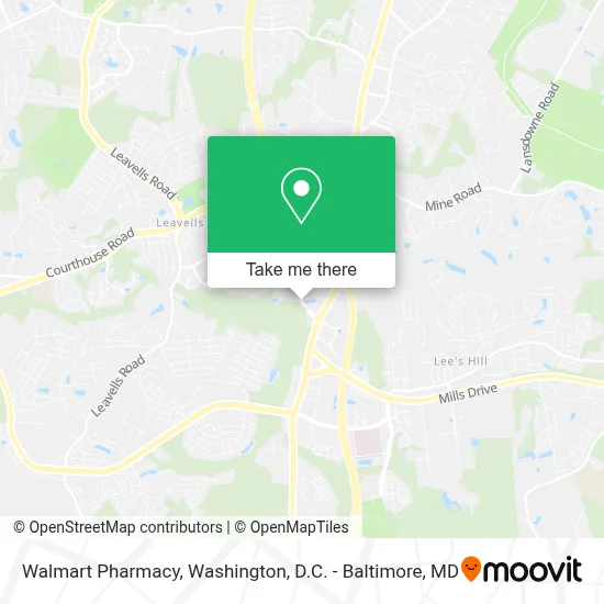 Walmart Pharmacy map