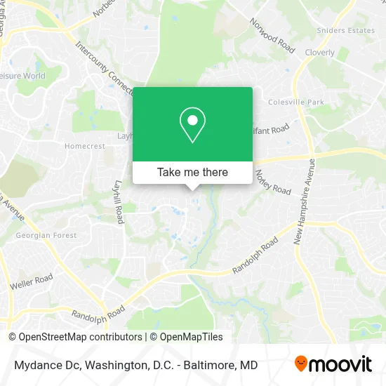 Mydance Dc map