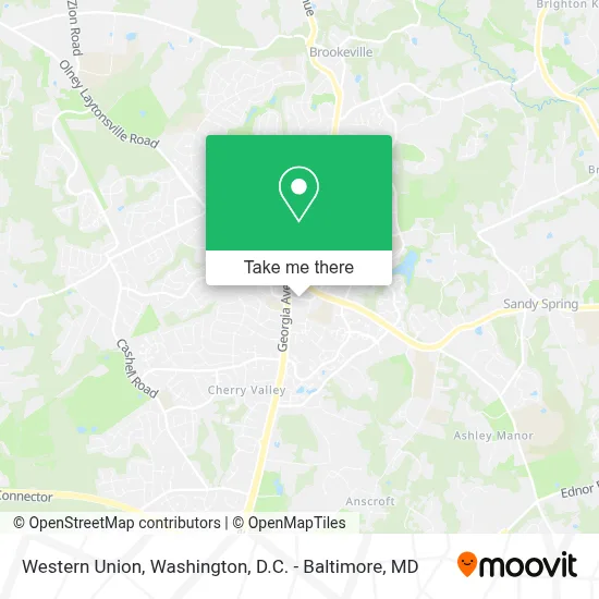 Western Union map