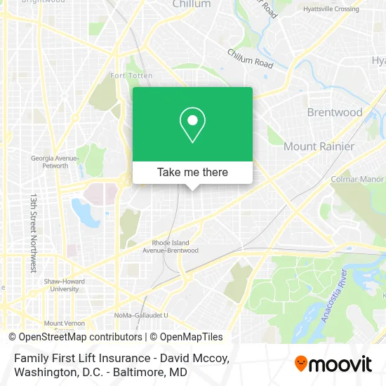 Family First Lift Insurance - David Mccoy map