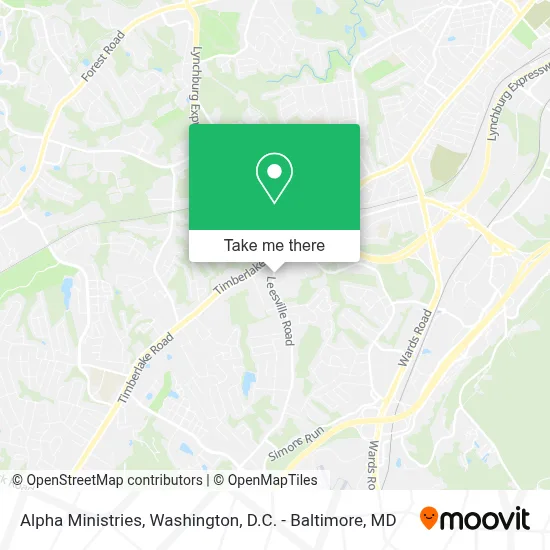 Alpha Ministries map