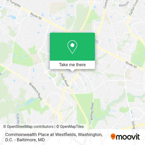 Commonwealth Place at Westfields map