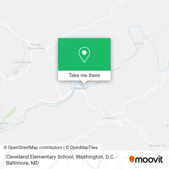 Cleveland Elementary School map