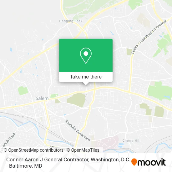 Conner Aaron J General Contractor map