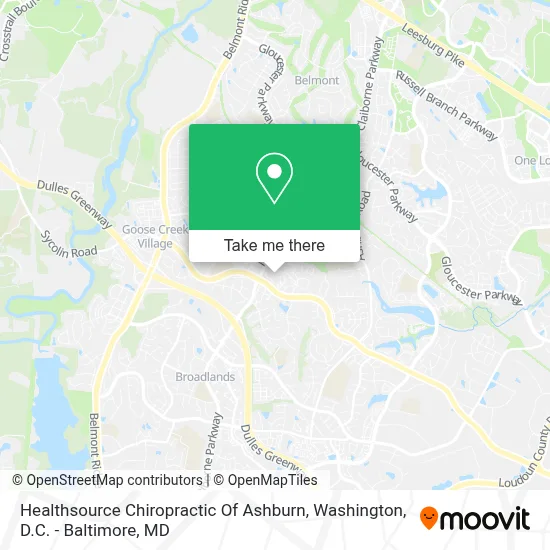 Healthsource Chiropractic Of Ashburn map