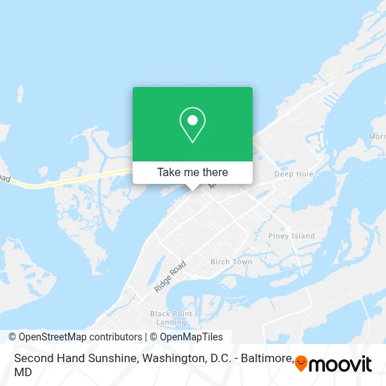 Second Hand Sunshine map