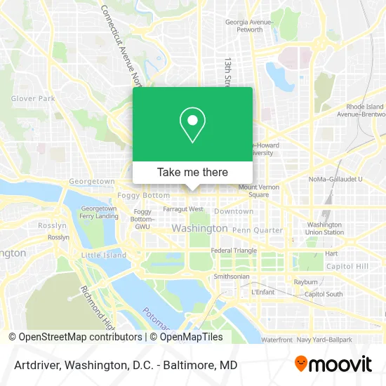 Artdriver map