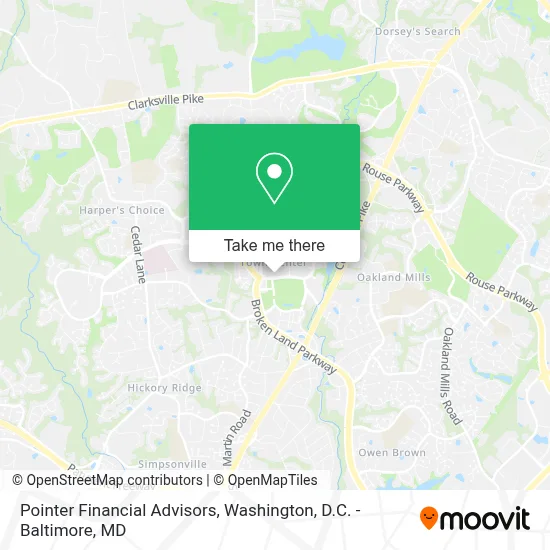 Pointer Financial Advisors map