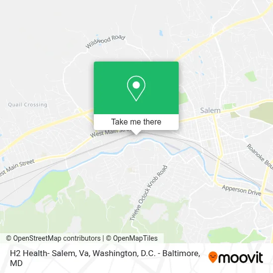 H2 Health- Salem, Va map