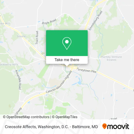 Creosote Affects map