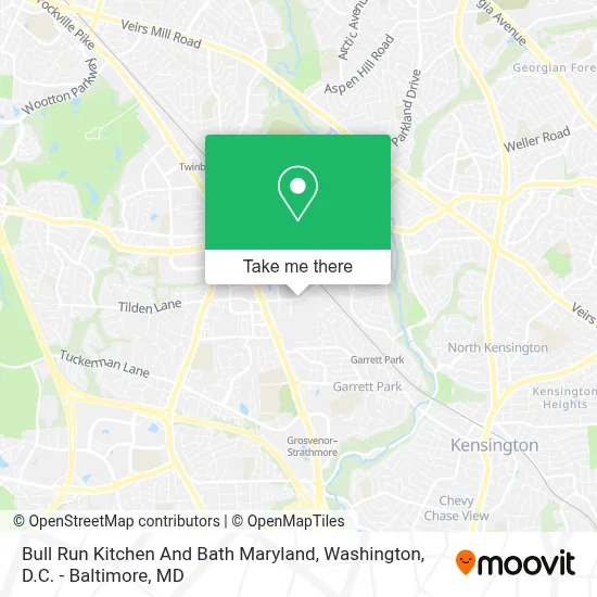 Bull Run Kitchen And Bath Maryland map