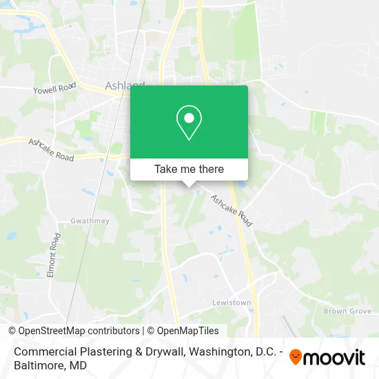 Commercial Plastering & Drywall map