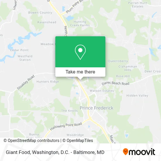 Giant Food map