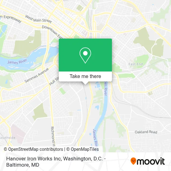 Hanover Iron Works Inc map