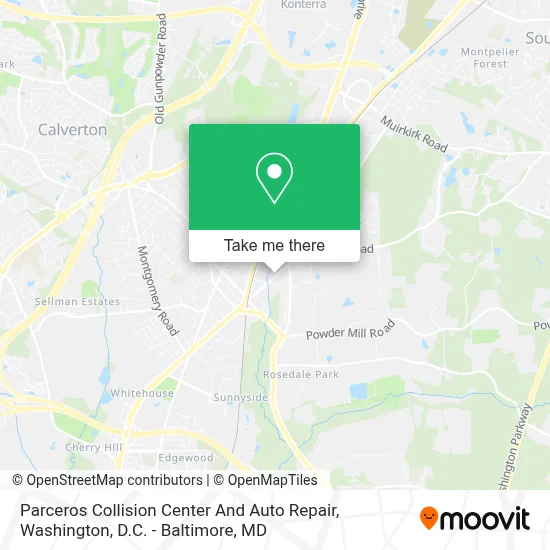 Parceros Collision Center And Auto Repair map