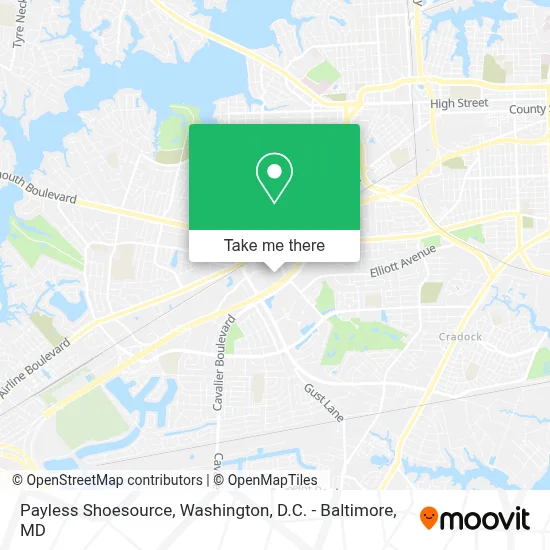 Payless Shoesource map