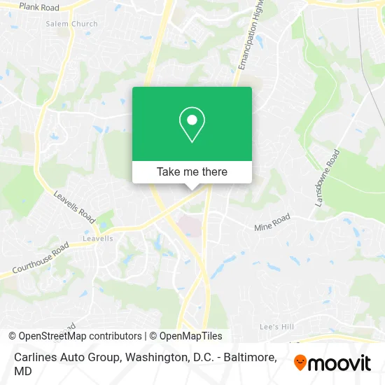 Carlines Auto Group map