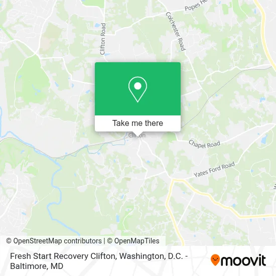 Fresh Start Recovery Clifton map