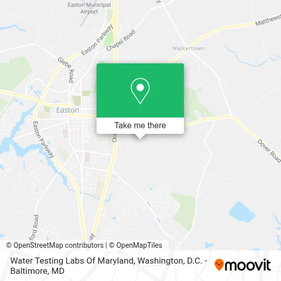 Water Testing Labs Of Maryland map
