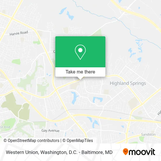 Western Union map