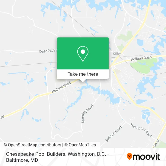 Chesapeake Pool Builders map
