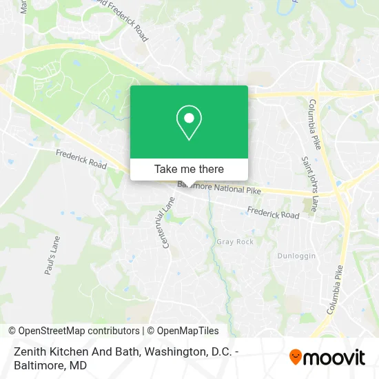 Zenith Kitchen And Bath map